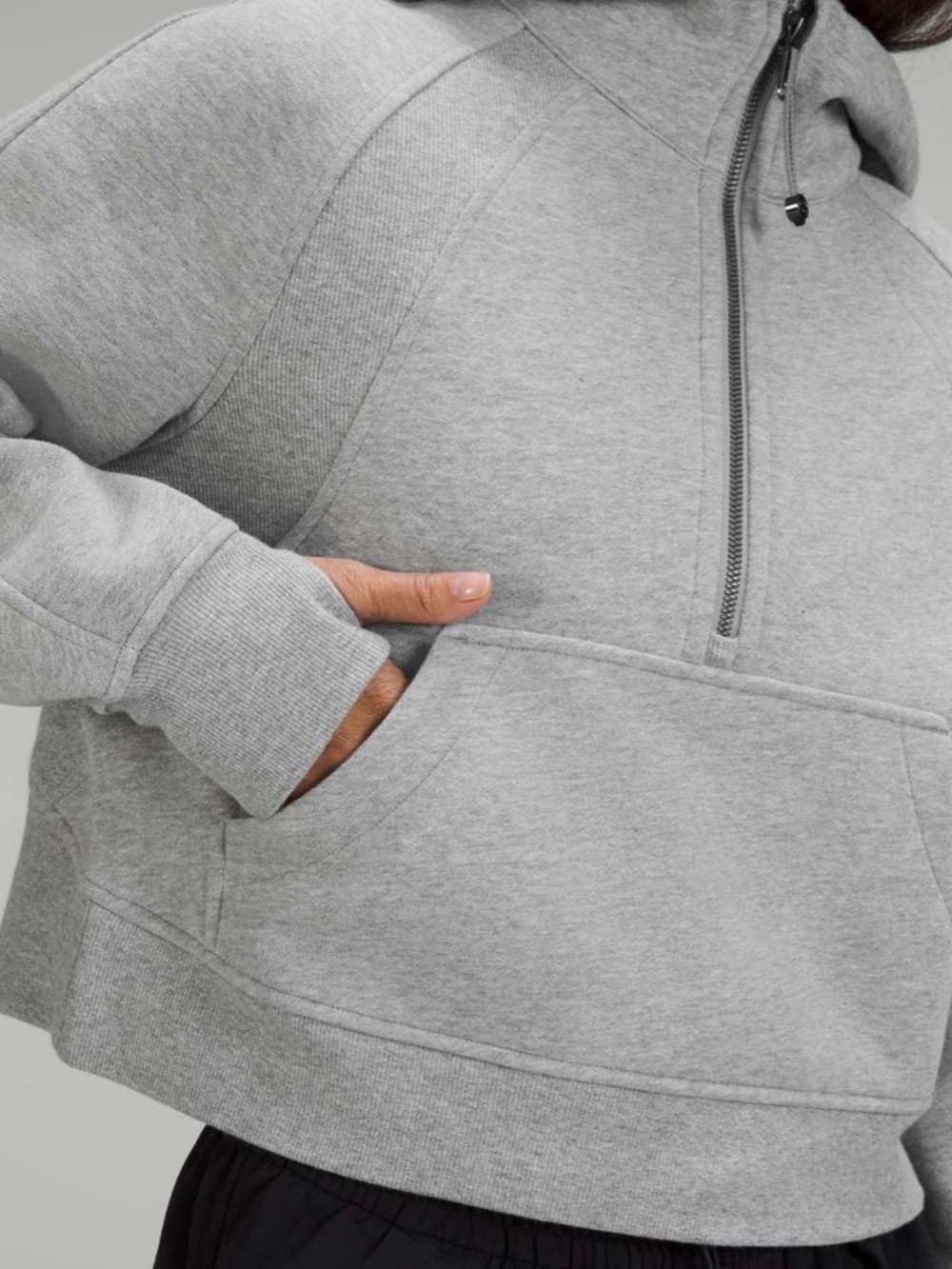 Lululemon Half Zip Scuba Cropped Hoodie - Picture 6 of 11